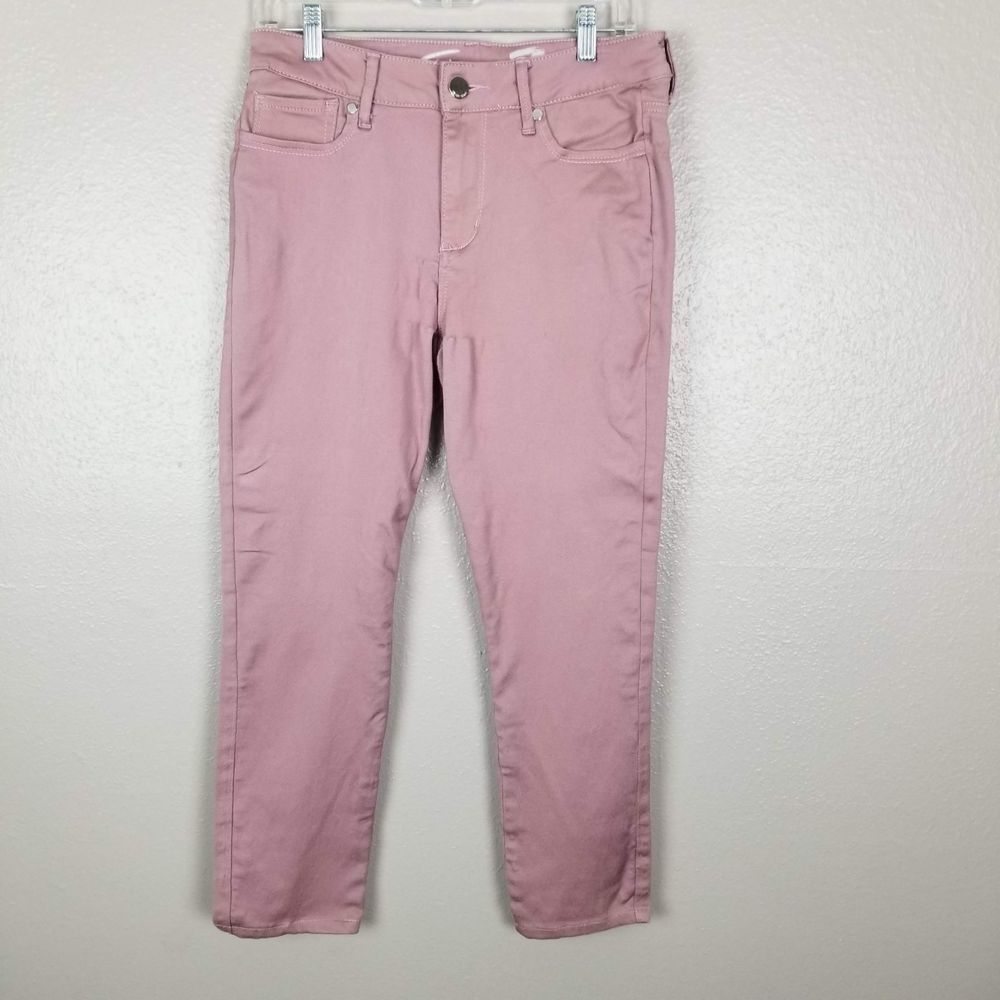 Seven7 Pink HIgh-Rise Skinny Jeans  Sz 8